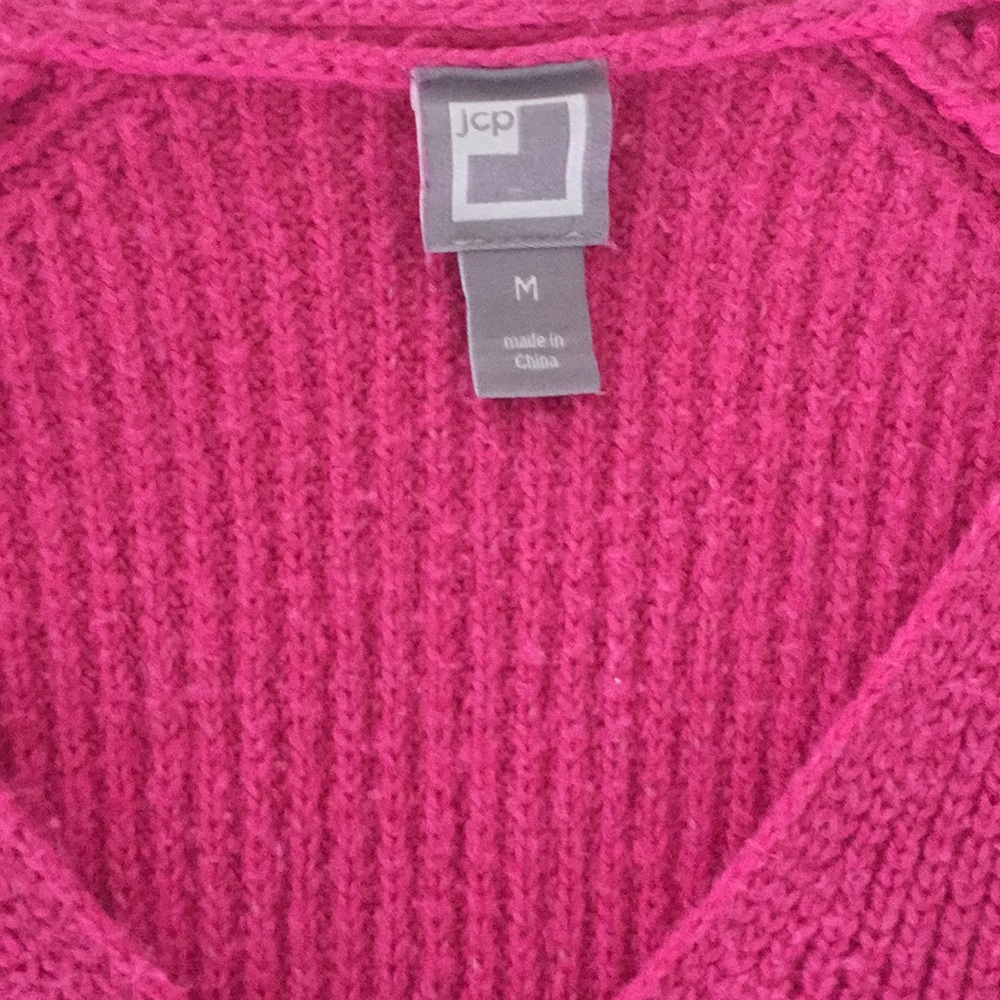 JCP Pink Sweater - Picture 2 of 3